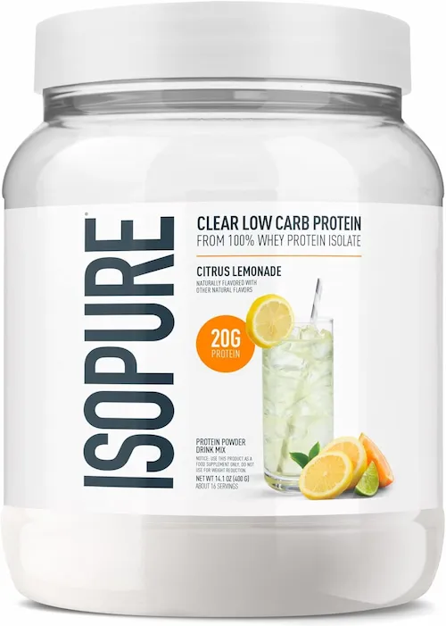 Isopure Clear Low Carb Protein - Citrus Lemonade - 16