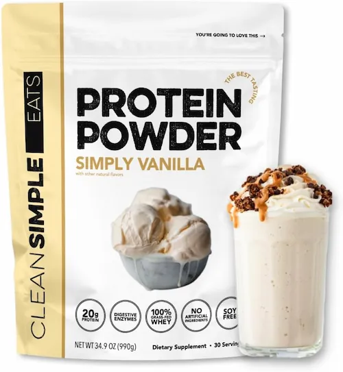 Clean Simple Eats Whey Protein Powder - Simply Vanilla - 30