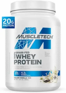 Muscletech Grass-Fed Whey Protein - Deluxe Vanilla - 23